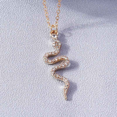 Pendentif Serpent Diamant (Imitation)